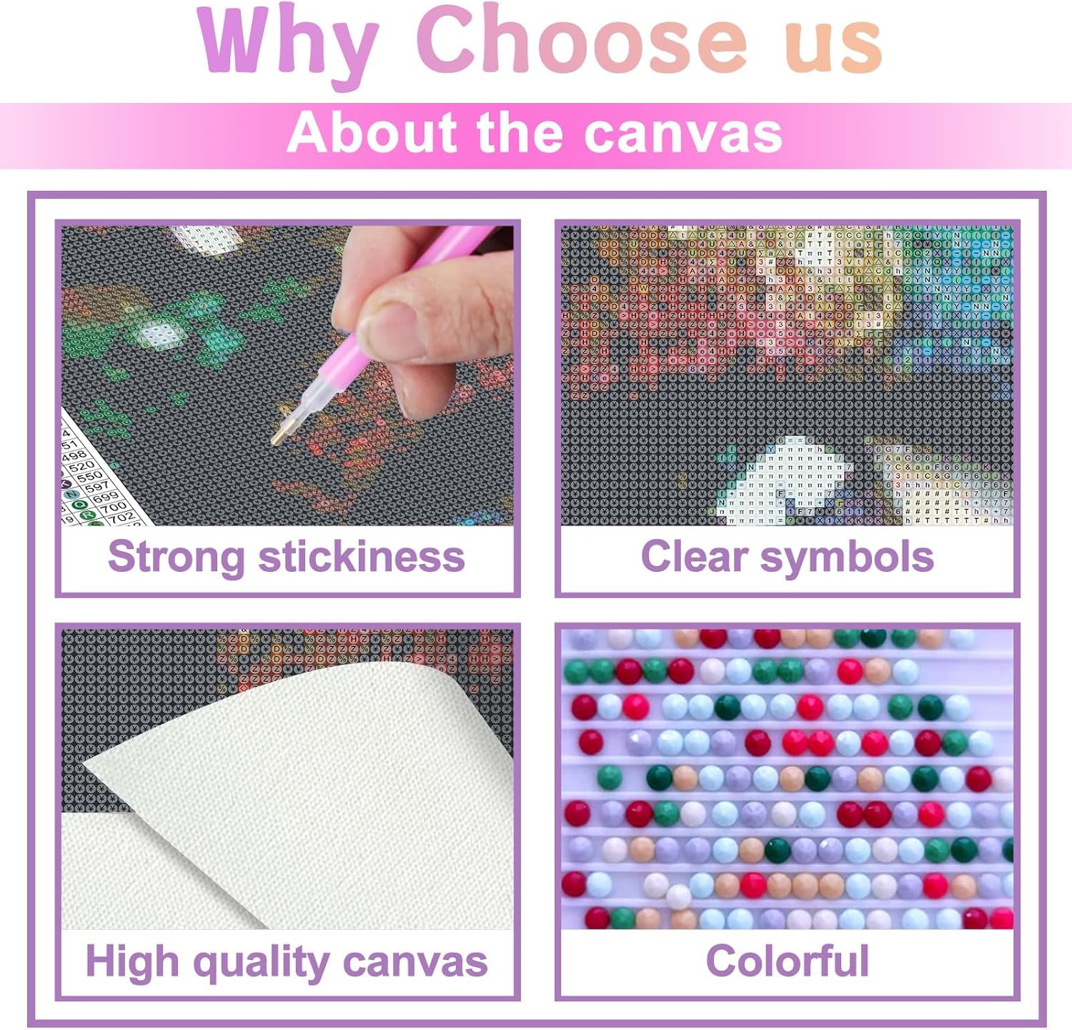 Kit de pintura de diamantes para ojos, kit de arte de diamantes para adultos, 5D encantadores puntos de diamante redondo para la interferencia de