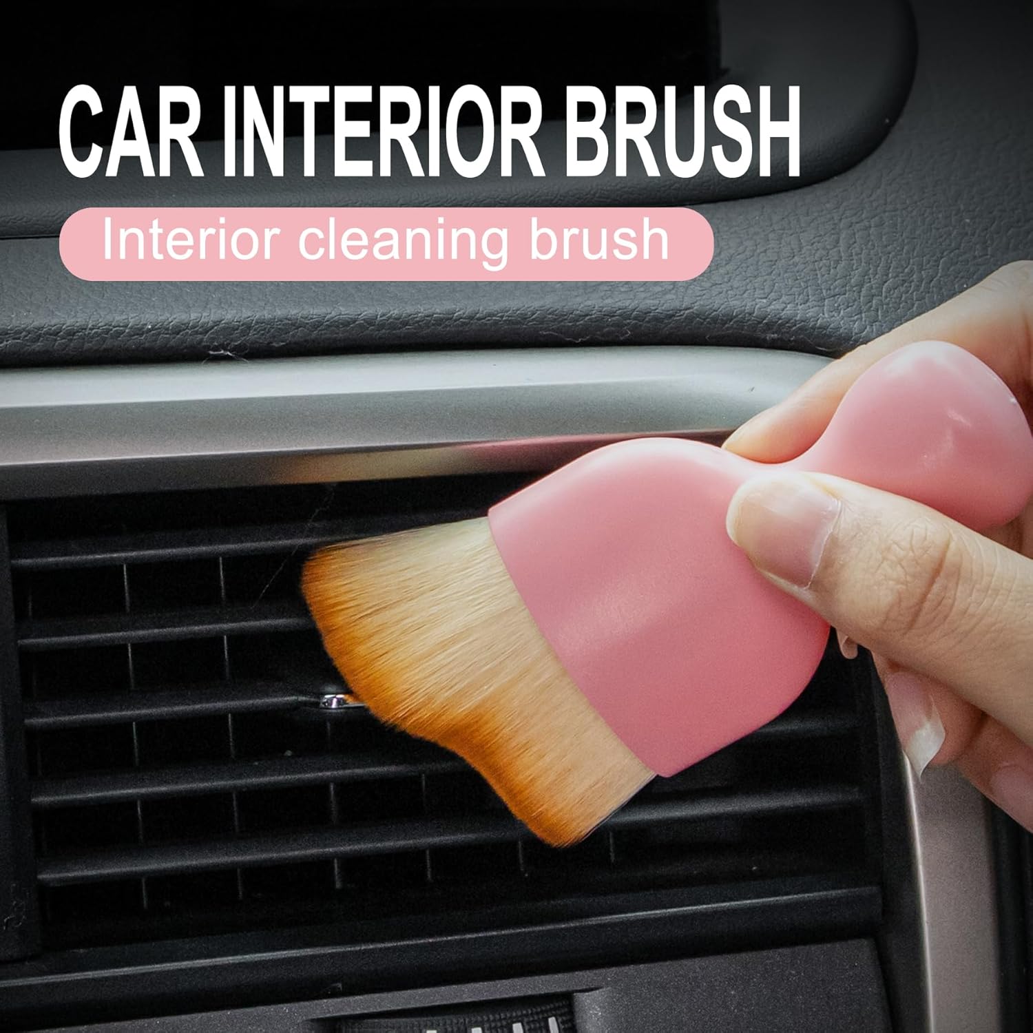 Cepillos para detalles del automóvil, cepillo suave para barrer el polvo del interior del automóvil, cepillo de cerdas suaves, herramienta de