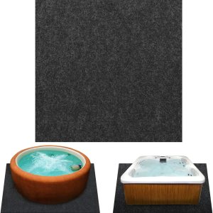 Aboofx Tapete para bañera de hidromasaje de 88 pulgadas para exteriores con bolsa de transporte, almohadilla cuadrada grande para bañera inflable Aboofx Tapete para bañera de hidromasaje de 88 pulgadas para exteriores con bolsa de transporte, almohadilla cuadrada grande para bañera inflable