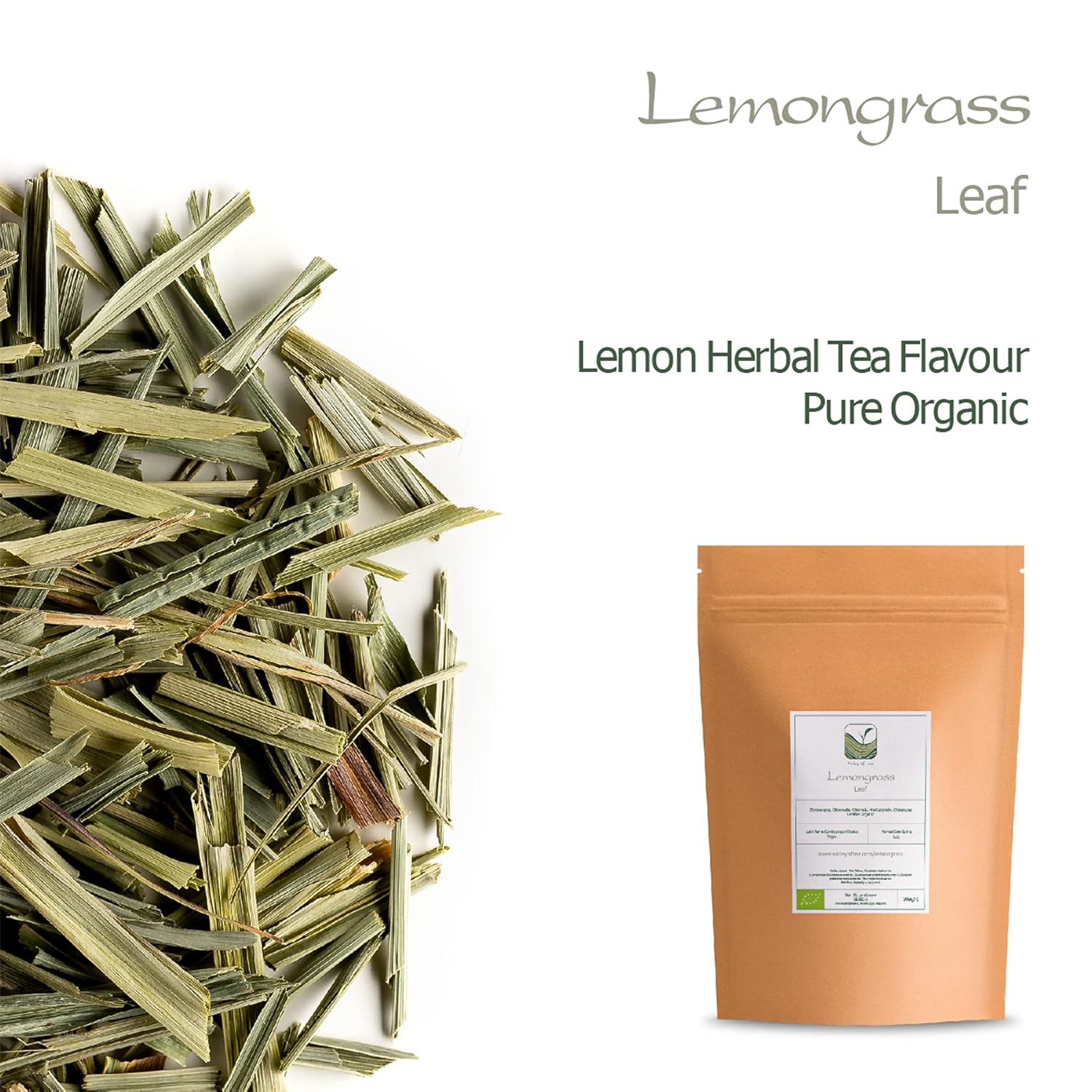 Hierba de limón Té de hierbas orgánico – Dulzura de limón – Citronela de Asia – Citronela – Té de hierba de limón Lemingrass Té seco de hierba de