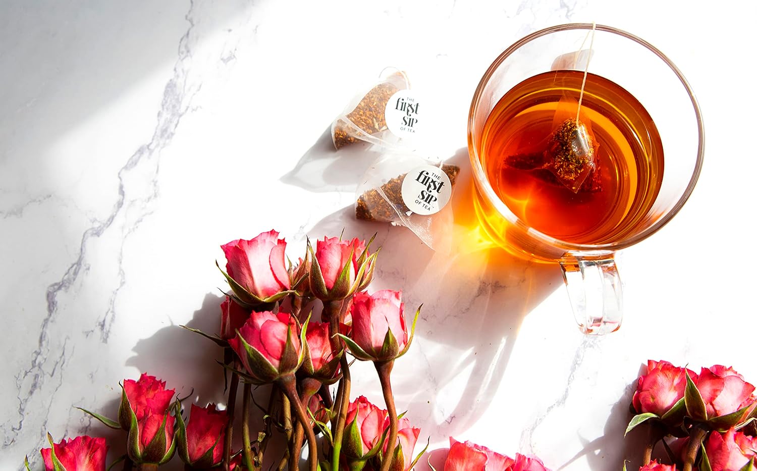 Rooibos de crema de naranja, bolsas de té, vainilla y naranja, sin cafeína, antioxidantes, té caliente y helado – 16 tazas  The Spice Hut, primer