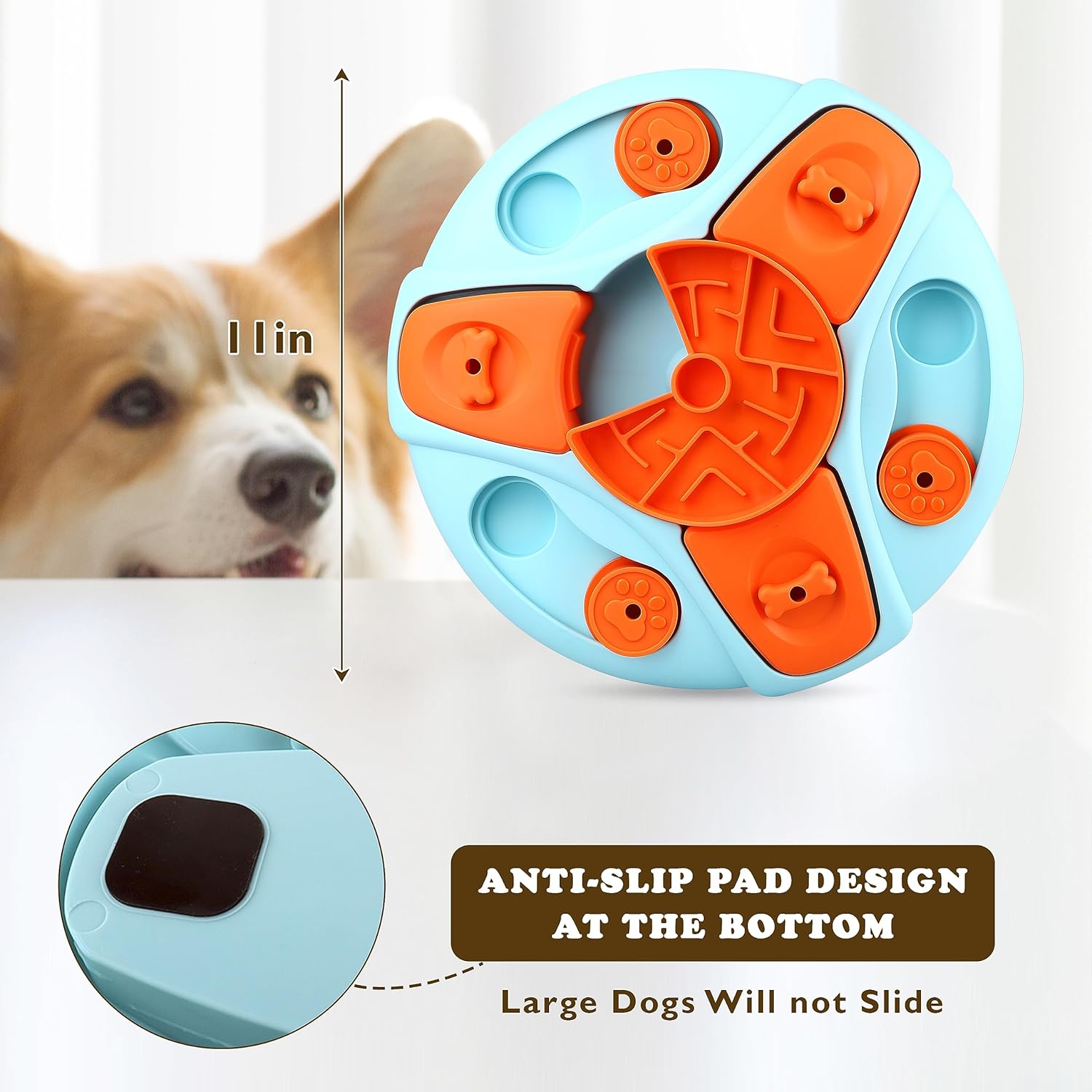 ZALBYUY Juguetes de rompecabezas para perros, rompecabezas de alimentación lenta, juguetes interactivos para entrenamiento y estimulación del