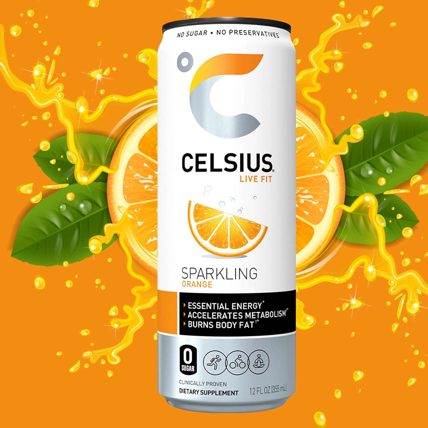 Celsis Sparkling Essential – Surtido de bebidas energéticas sin azúcar ni conservantes, 12 onzas líquidas, latas delgadas surtidas variadas, paquete