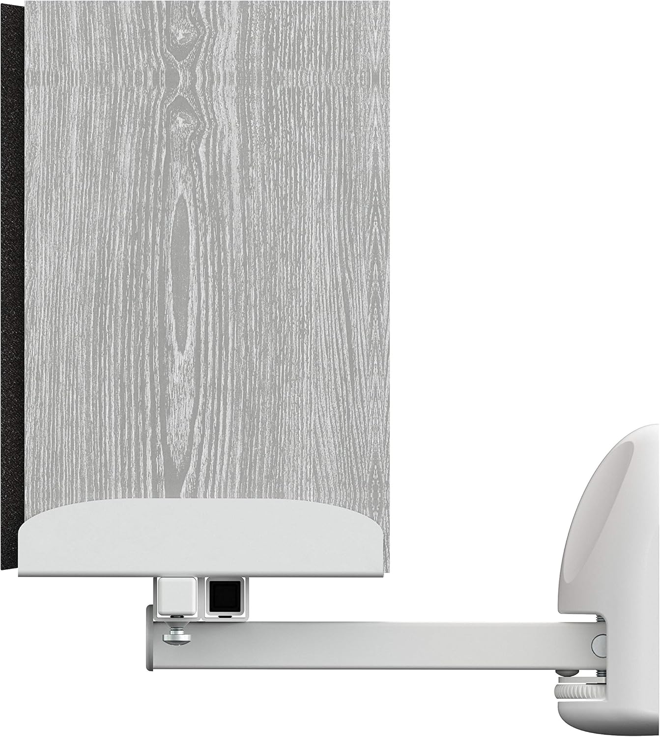 AVF Soportes de altavoz de sujeción lateral de acero tradicional en blanco (juego de 2)
