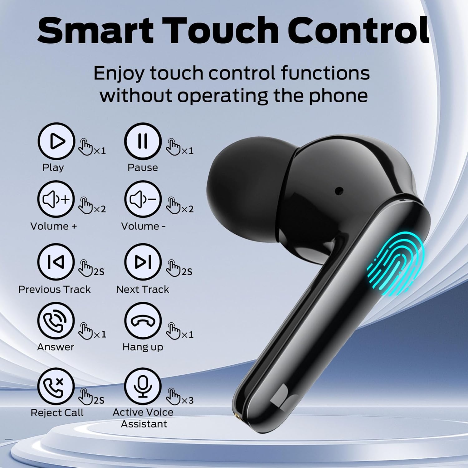 Monster N-Lite 203 AirLinks – Auriculares inalámbricos Bluetooth HiFi Stereo, auriculares inalámbricos con reproducción de 30 horas, carga tipo C,