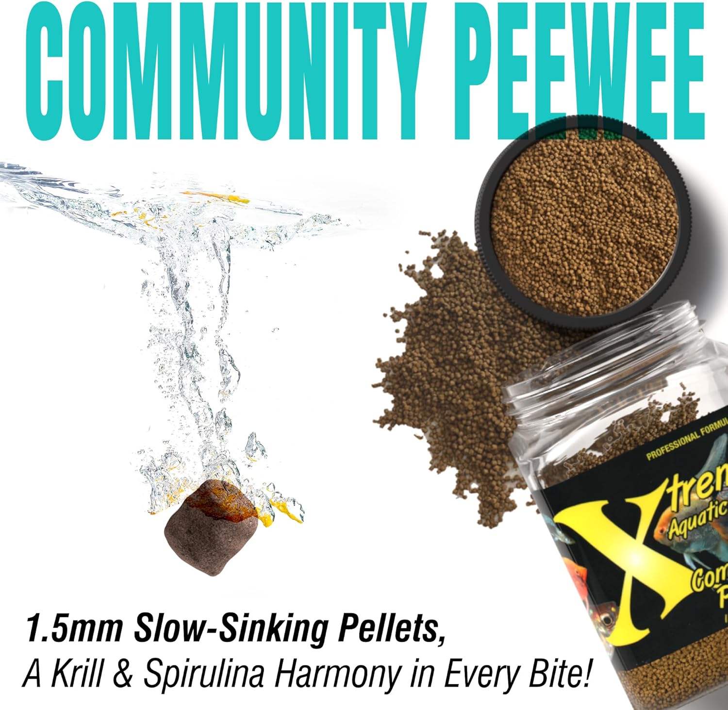 Xtreme Aquatic Foods 2128-B Comunidad Peewee Fish Food