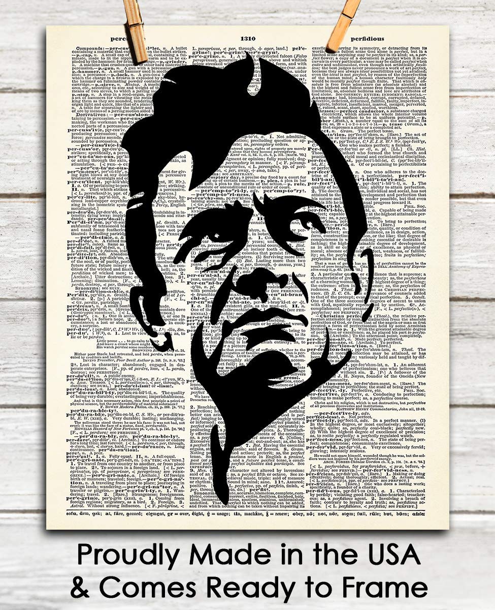Johnny Cash Dictionary Wall Art Print – (8×10) Unframed Picture For Home, Office, Dorm & Bedroom Decor – Great Gift Idea Under $15