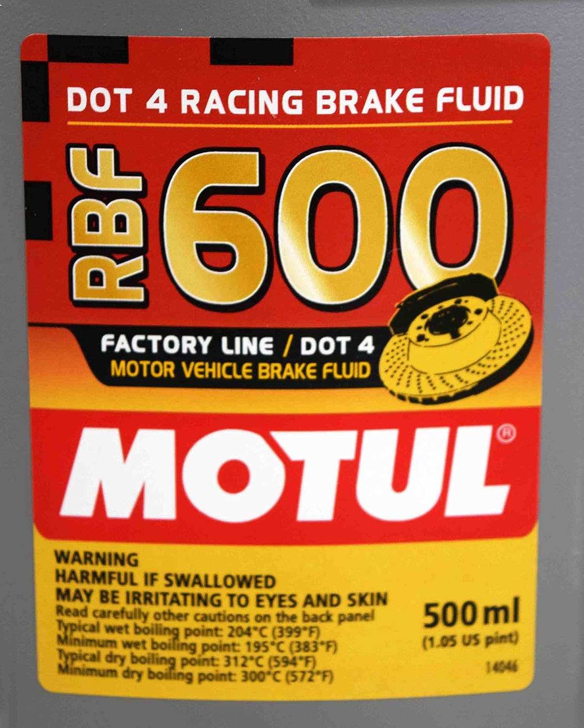 Motul 100949 RBF 600 DOT 4 100% sintético Factory Line Racing líquido de frenos con adhesivo Motul prémium (3)