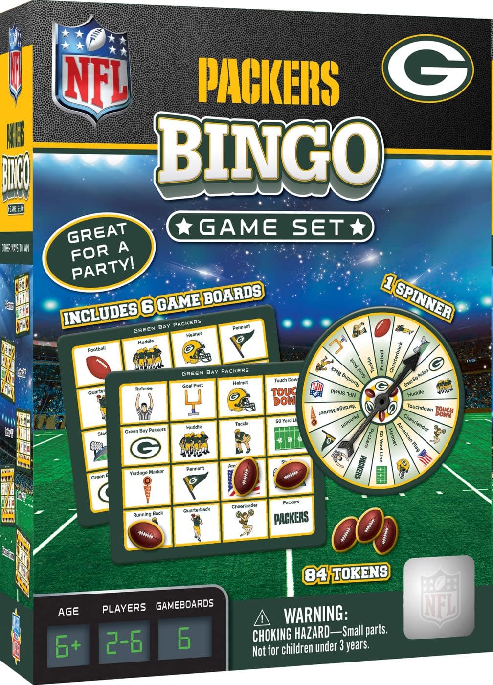 MasterPieces Juego de bingo NFL