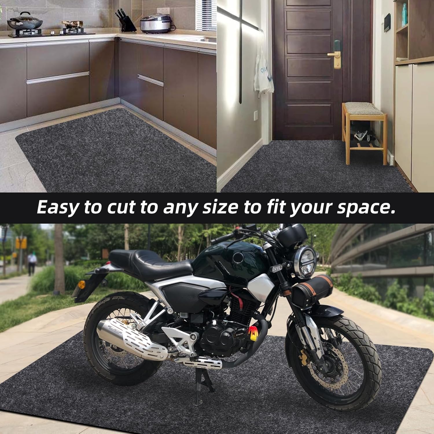 AIPSET Tapete de garaje para carrito de golf, tapete de estacionamiento, almohadilla mecánica para EZGOClub CarYamahaUTVATV, absorbente de aceite,