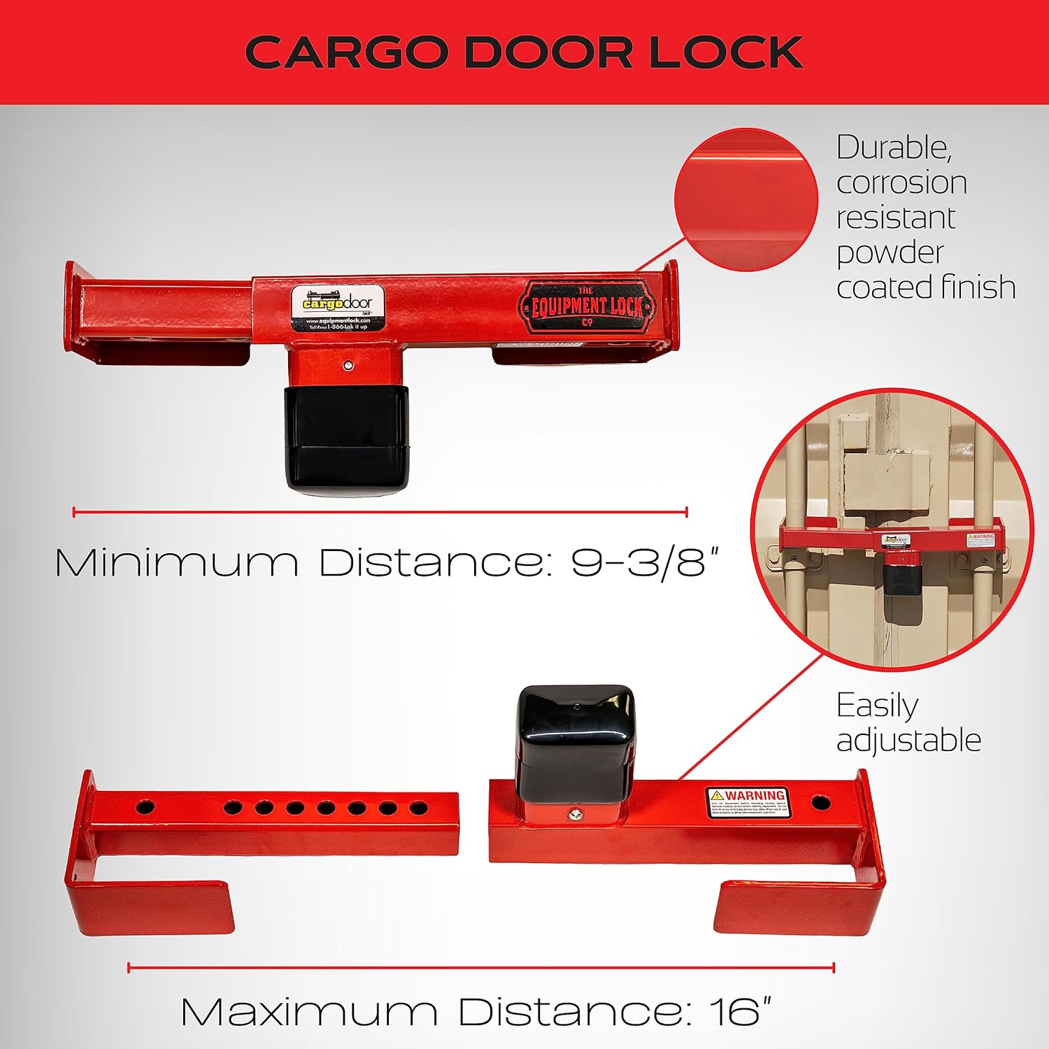 Cerradura de puerta de carga para equipos, combinación, cerradura de puerta de carga de acero, accesorios y almacenamiento para camiones, cerradura