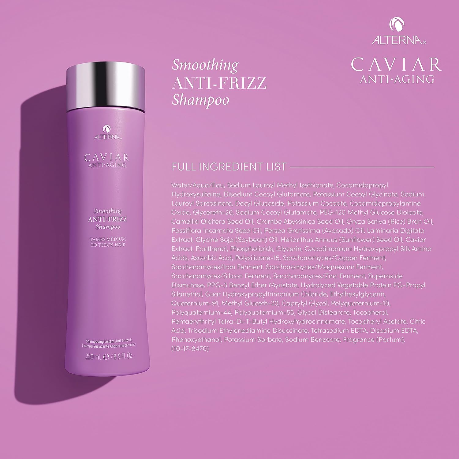 Alterna Caviar Champú Anti-Envejecimiento Anti-Frizz Champú Unisex 33.8 onzas líquidas