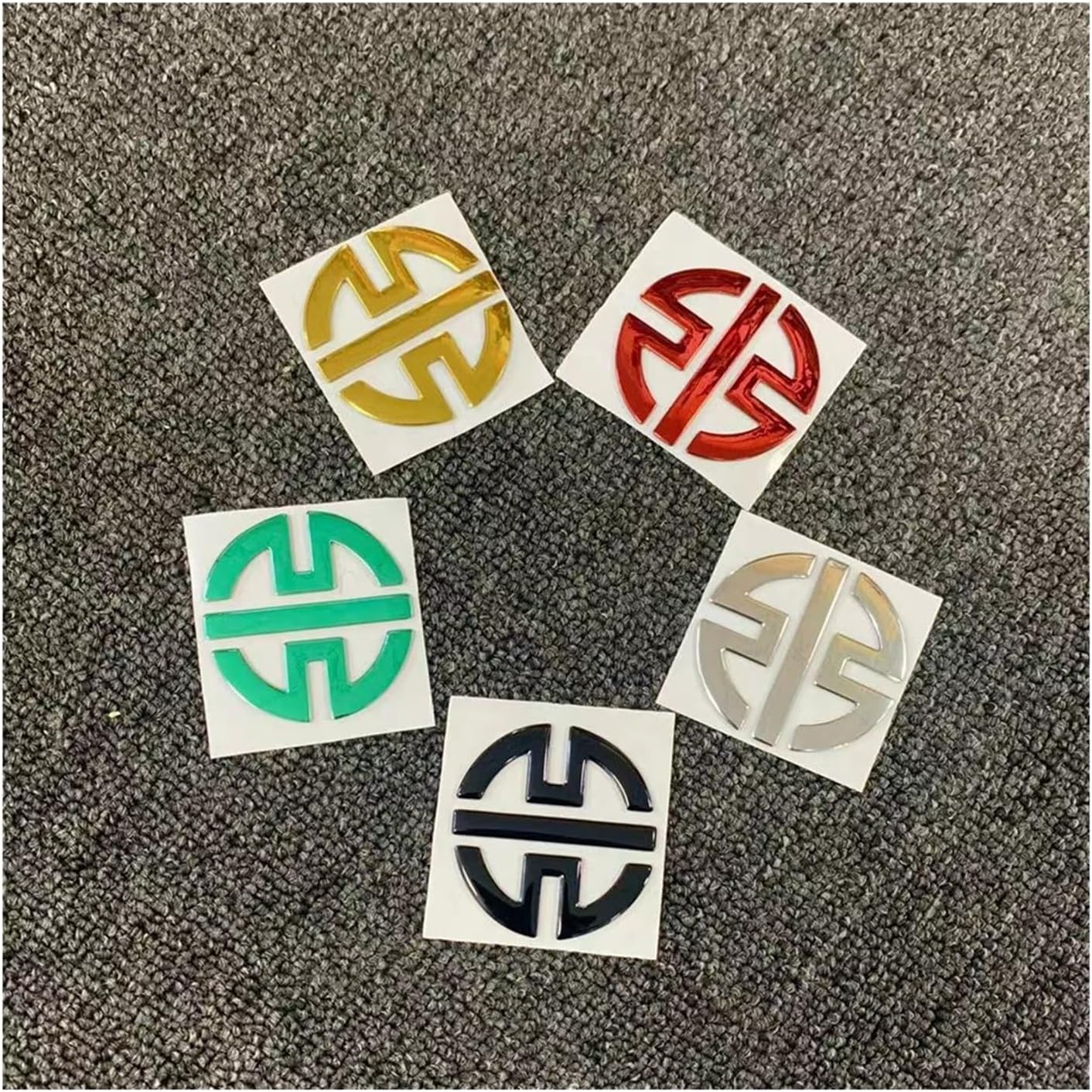 Calcomanías 3D con logotipo de motocicleta, paquete de 4 calcomanías de carenado, logotipos de tanque para Kawasaki Ninja H2R Z125 Z400 Z650 Z800