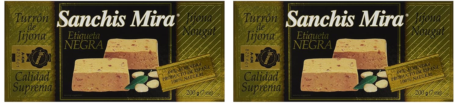 Sanchis Mira Turron Jijona 200 grs (7oz.) – Paquete de 2