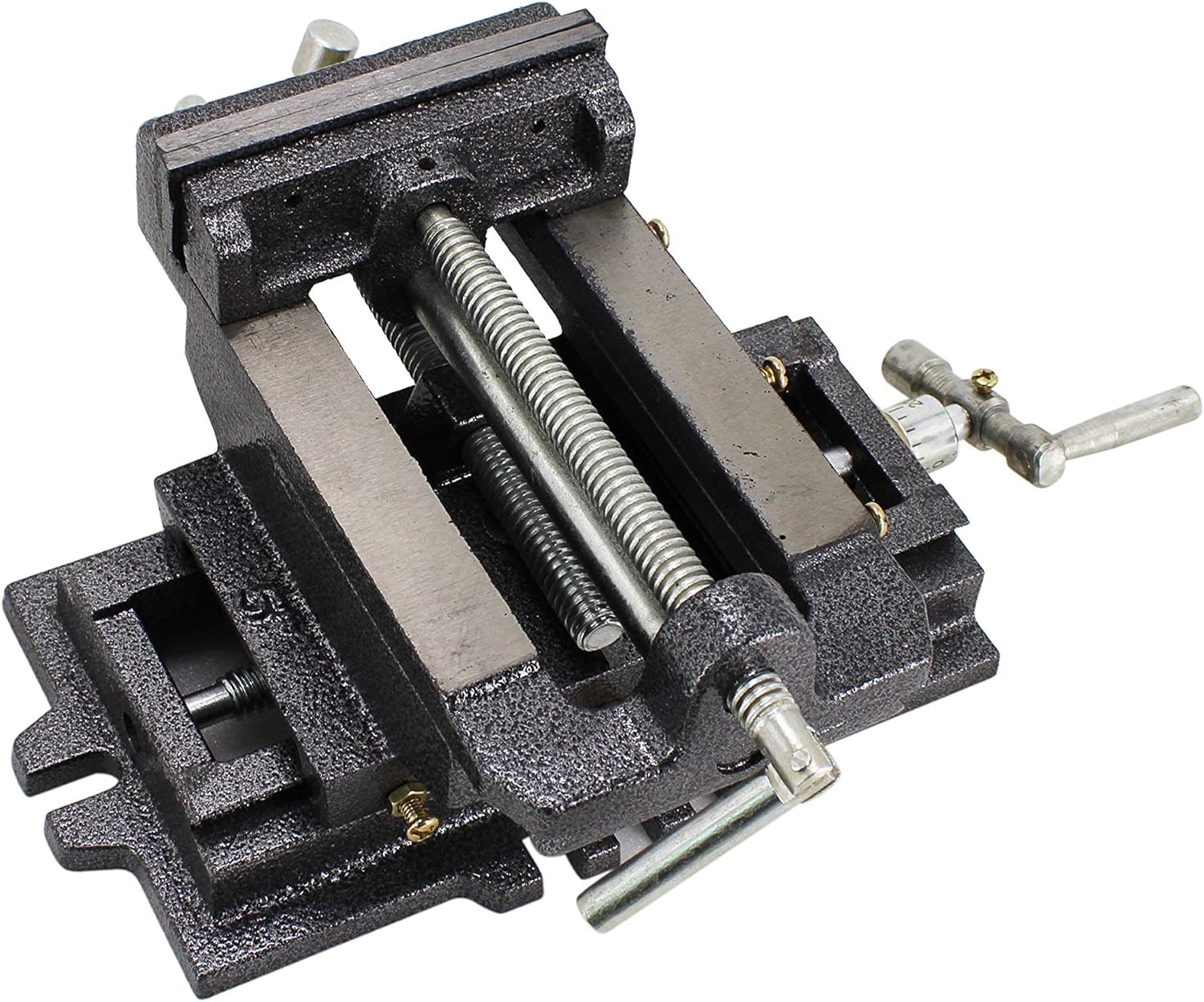 (R) Prensa de taladro de máquina de abrazadera de tornillo de diapositiva cruzada resistente de 2 vías, 4 pulgadas, tornillo de banco compuesto X-Y
