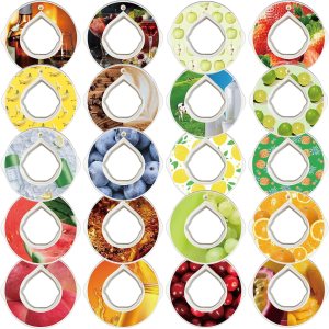 Paquete de 20 cápsulas de sabor a botella de agua, cápsulas de sabor con fragancia para accesorios de sabor de agua, cápsulas herméticas seguras con Paquete de 20 cápsulas de sabor a botella de agua, cápsulas de sabor con fragancia para accesorios de sabor de agua, cápsulas herméticas seguras con