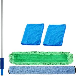 Real Clean Kit de trapeador de microfibra comercial de 48 pulgadas Real Clean Kit de trapeador de microfibra comercial de 48 pulgadas
