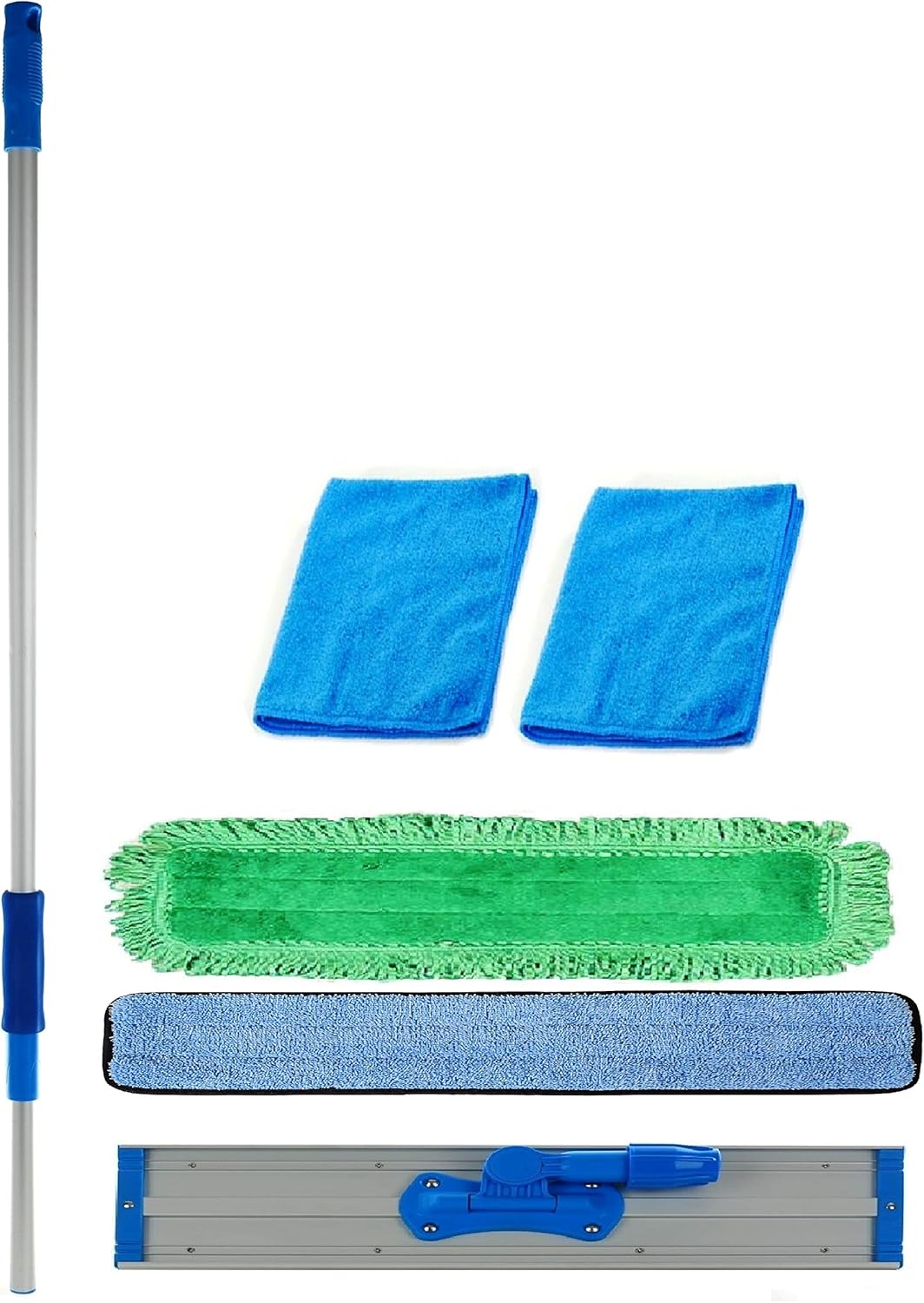 Real Clean Kit de trapeador de microfibra comercial de 48 pulgadas