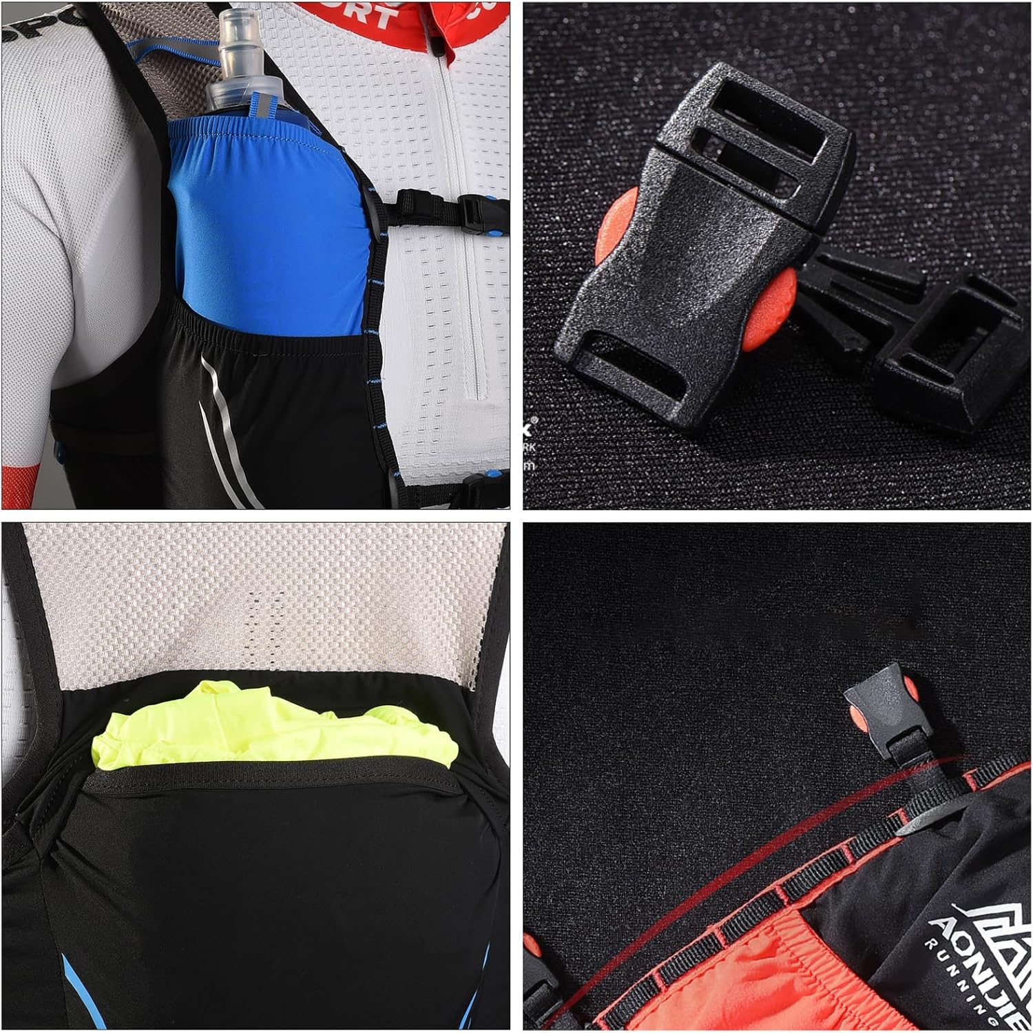 TRIWONDER Chaleco de hidratación de 2.5L Ultra Trail Running Mochila de hidratación Chaleco Maratón Ligero al aire libre Senderismo Ciclismo Mochila