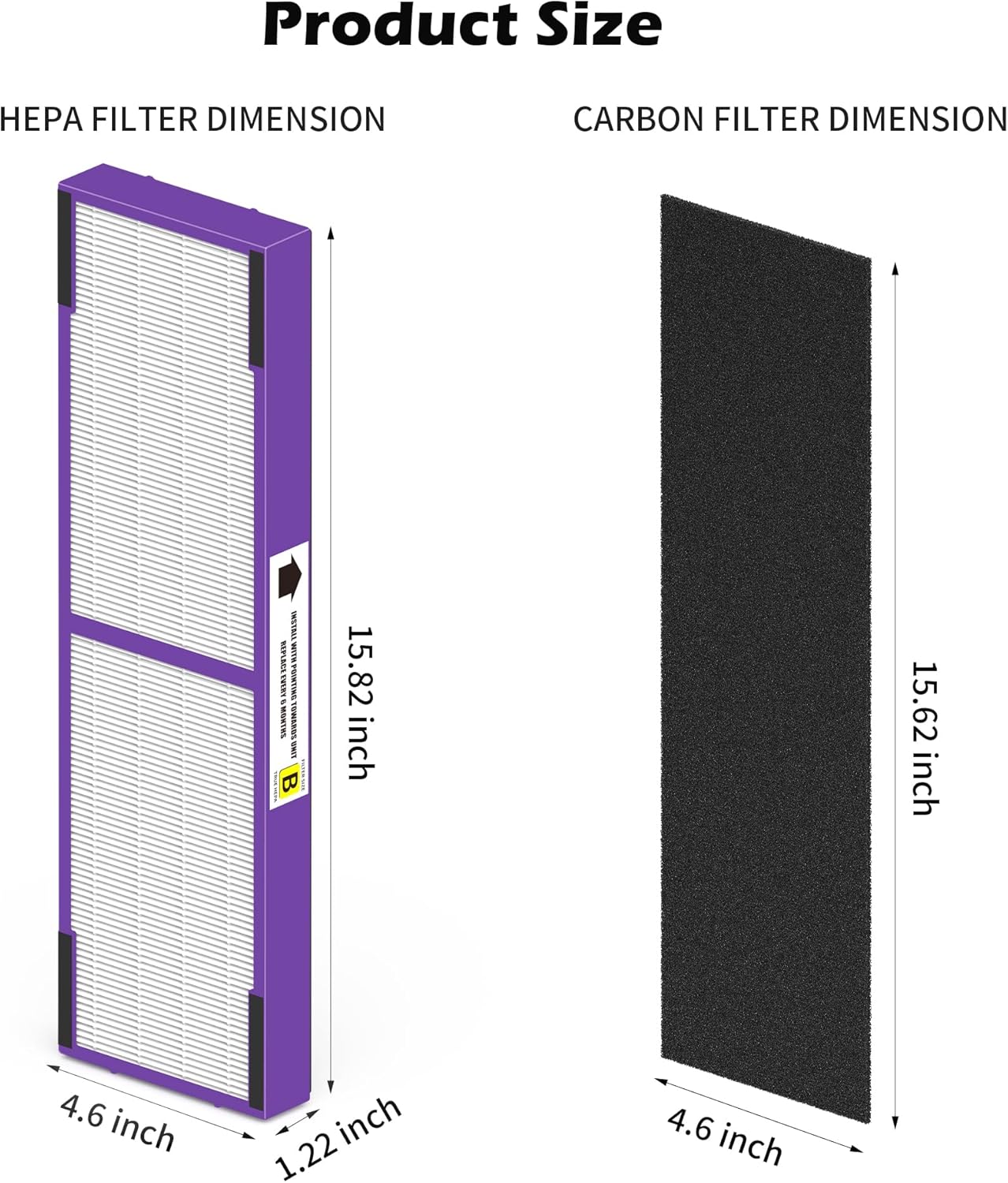 FLT4850pt – Filtro de repuesto HEPA para mascotas compatible con filtro Ger m-Guardian B AC4850, AC4825, AC4870, CDAP4500, C4900, AC4300, AP2200