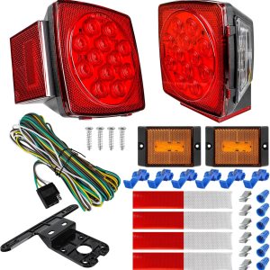 Kit de luces LED para remolque, luces de remolque de barco con kit de cableado, kit de luces LED para remolque con combinación de luces de Kit de luces LED para remolque, luces de remolque de barco con kit de cableado, kit de luces LED para remolque con combinación de luces de