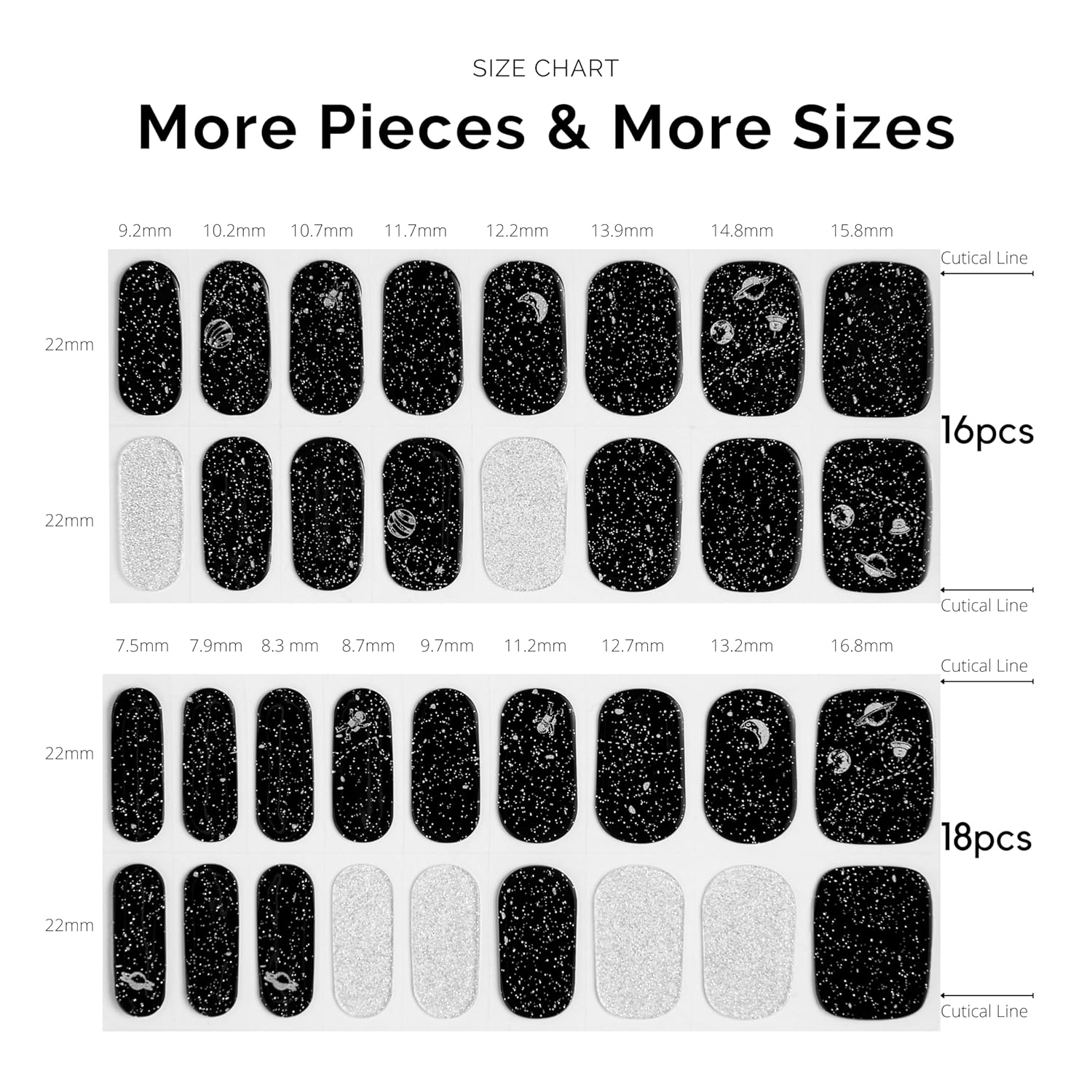 NAILOG Tiras de uñas de gel semicuradas, 34 piezas, compra 2 y obtén 1 lámpara UV, envolturas adhesivas de esmalte de uñas de larga duración con