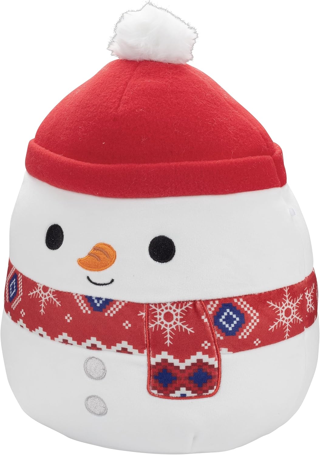 Squishmallows Peluche de invierno de Manny The Snowman de 10 pulgadas, oficial Kellytoy, juguete de peluche suave coleccionable, regalo para niños,