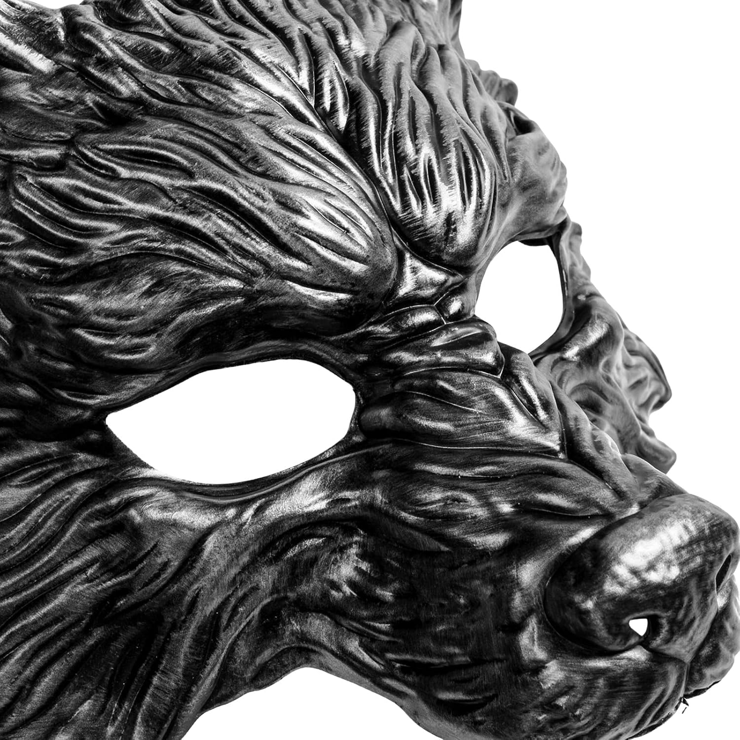 Máscara de cara completa de lobo realista de Halloween, disfraz de monstruo Louisiana Rougarou, cosplay, lobo, hombre lobo, accesorio para mascarada