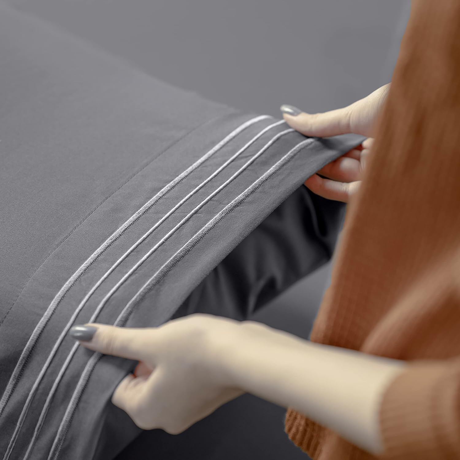 Utopia Bedding Juego de sábanas California King, sábanas de lujo de microfibra suave de 4 piezas con bolsillos profundos – Fundas de almohada