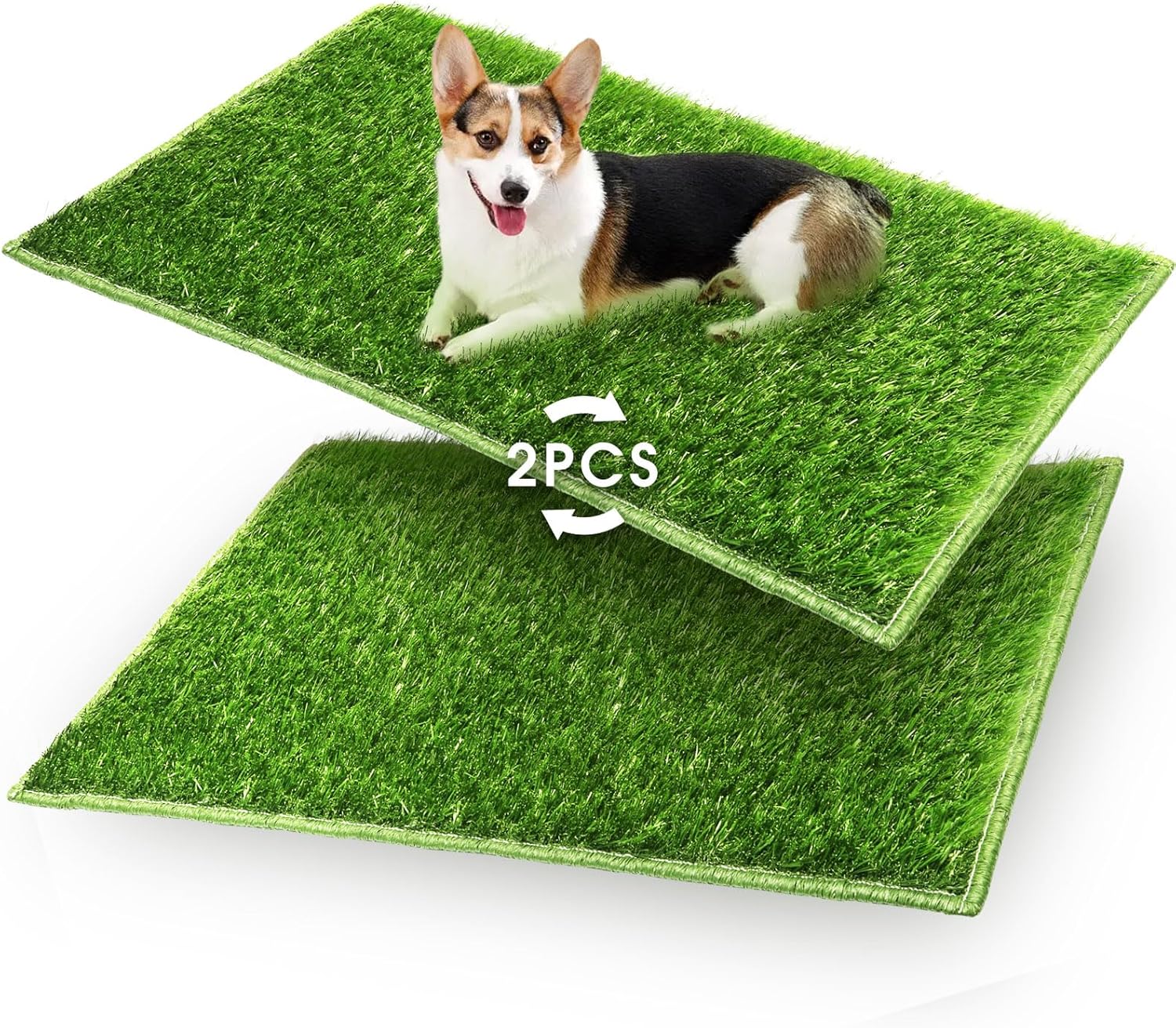 Hompet almohadillas de pasto para perro, almohadillas de entrenamiento para orinal, pasto artificial para sistemas de perros, alfombrillas de