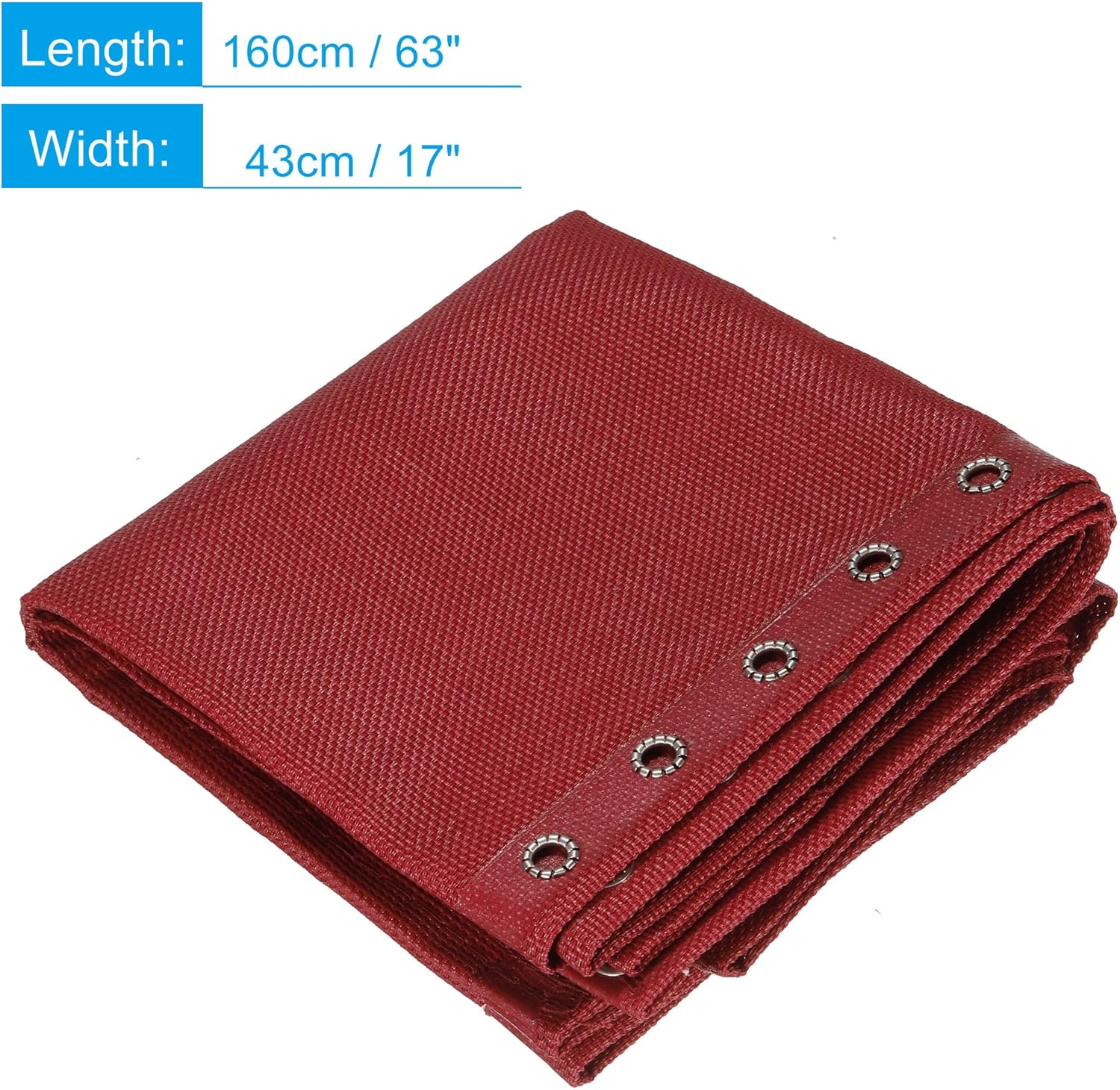 PATIKIL Tela de repuesto para silla de gravedad, tela antigravedad, kit de herramientas de reparación con cordón para patio al aire libre, color rojo