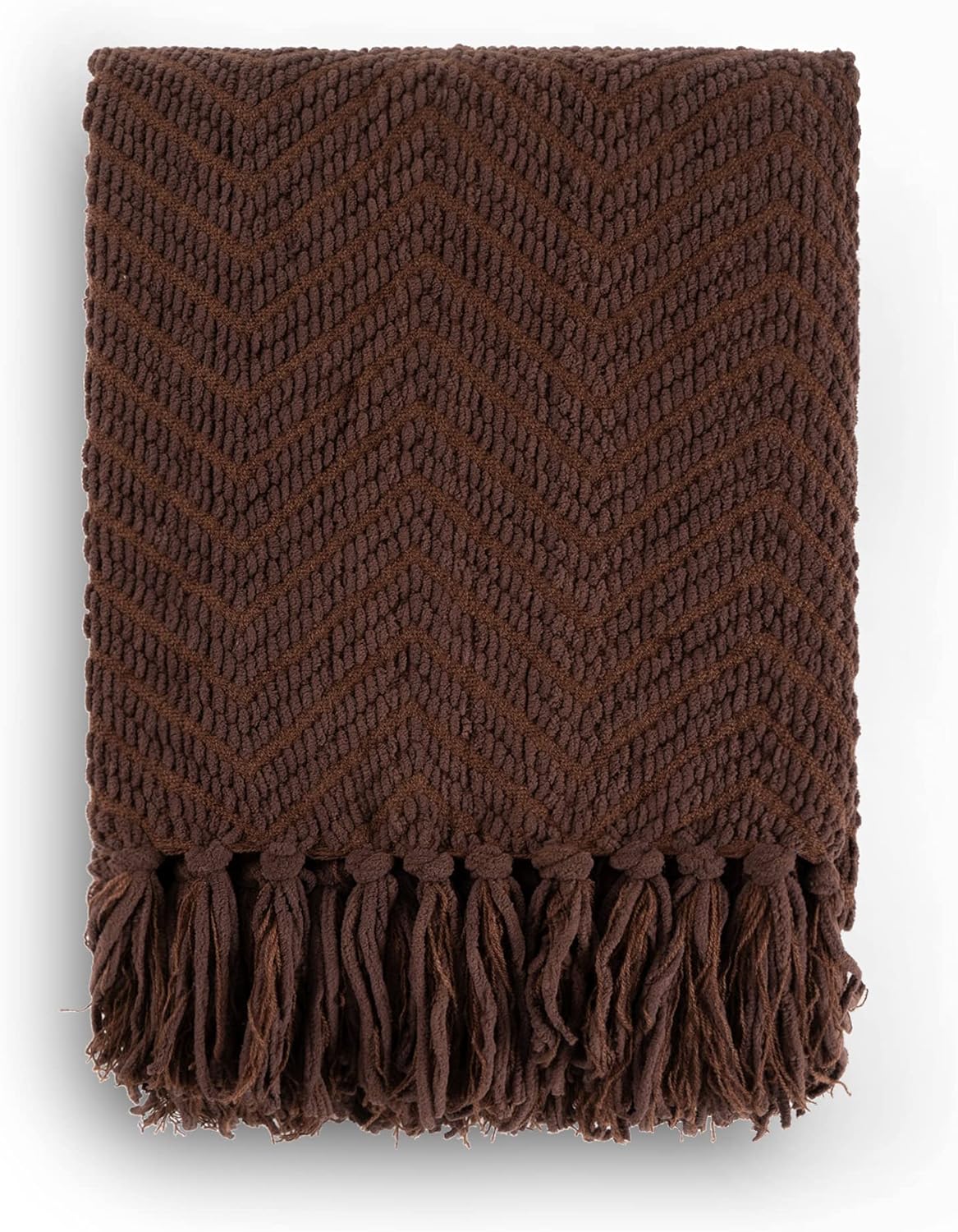 BATTILO HOME Manta marrón oscuro para sofá, súper suave y acogedora manta de chocolate cálido para cama individual, sala de estar, silla, cama,