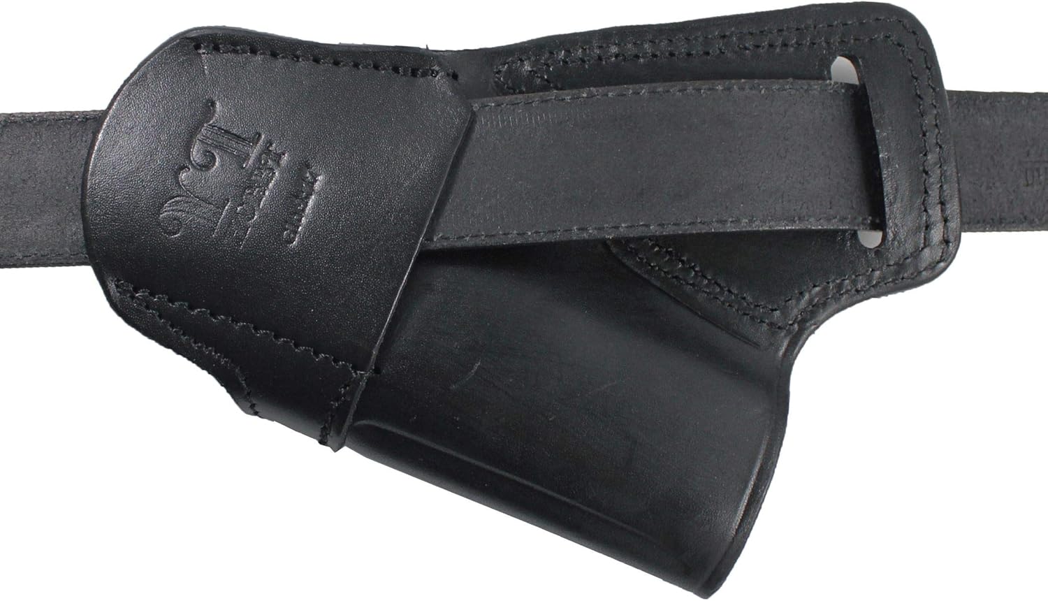 Funda de cuero hecha a mano de primera calidad con espalda pequeña para pistola SOB