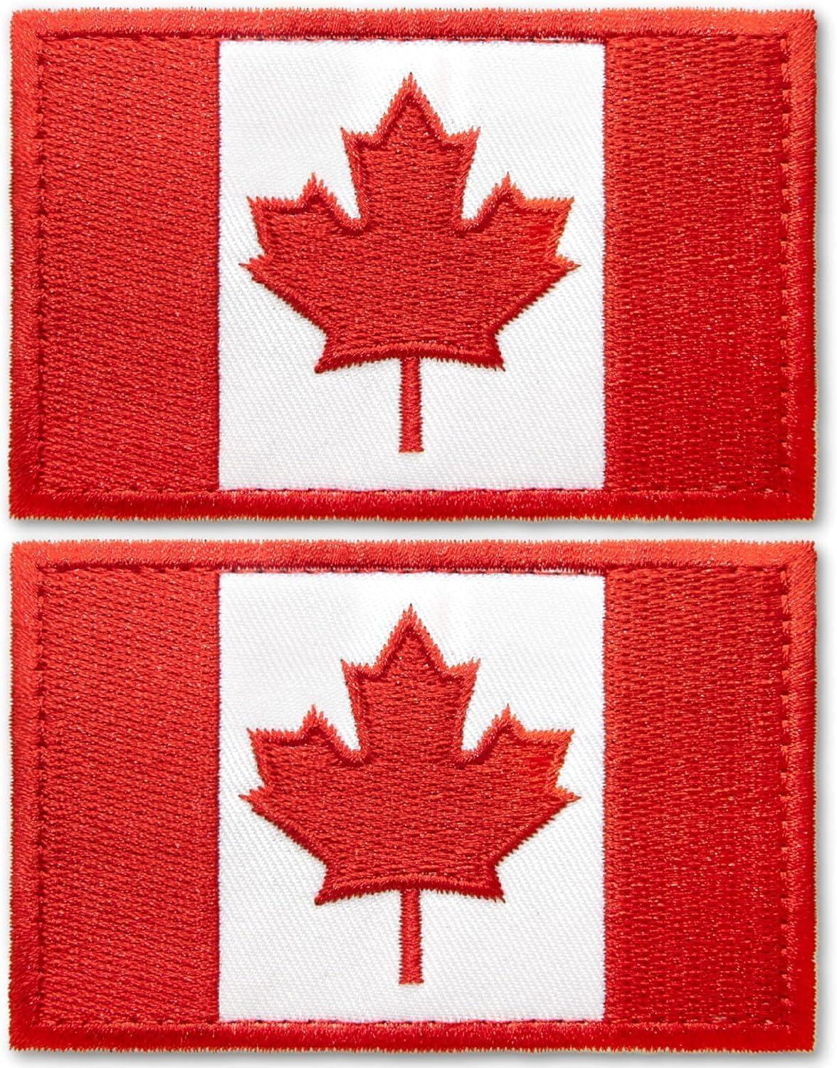 Poshfusion – Parche táctico de bandera canadiense, bordado de color para coserplanchar para gorras, chaquetas, mochilas, chalecos, abrigos,
