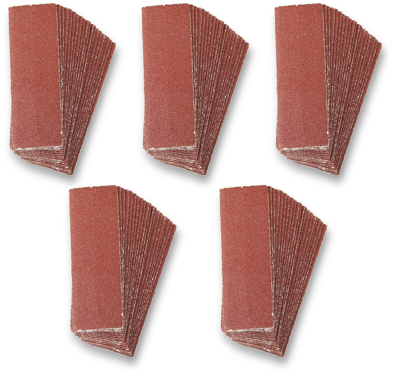 SPEEDWOX Kit de 100 microlijadoras de 3.5 x 1.2 pulgadas, repuesto de lijado de grano 80 ganchos y bucles, papel de lija de óxido de aluminio para