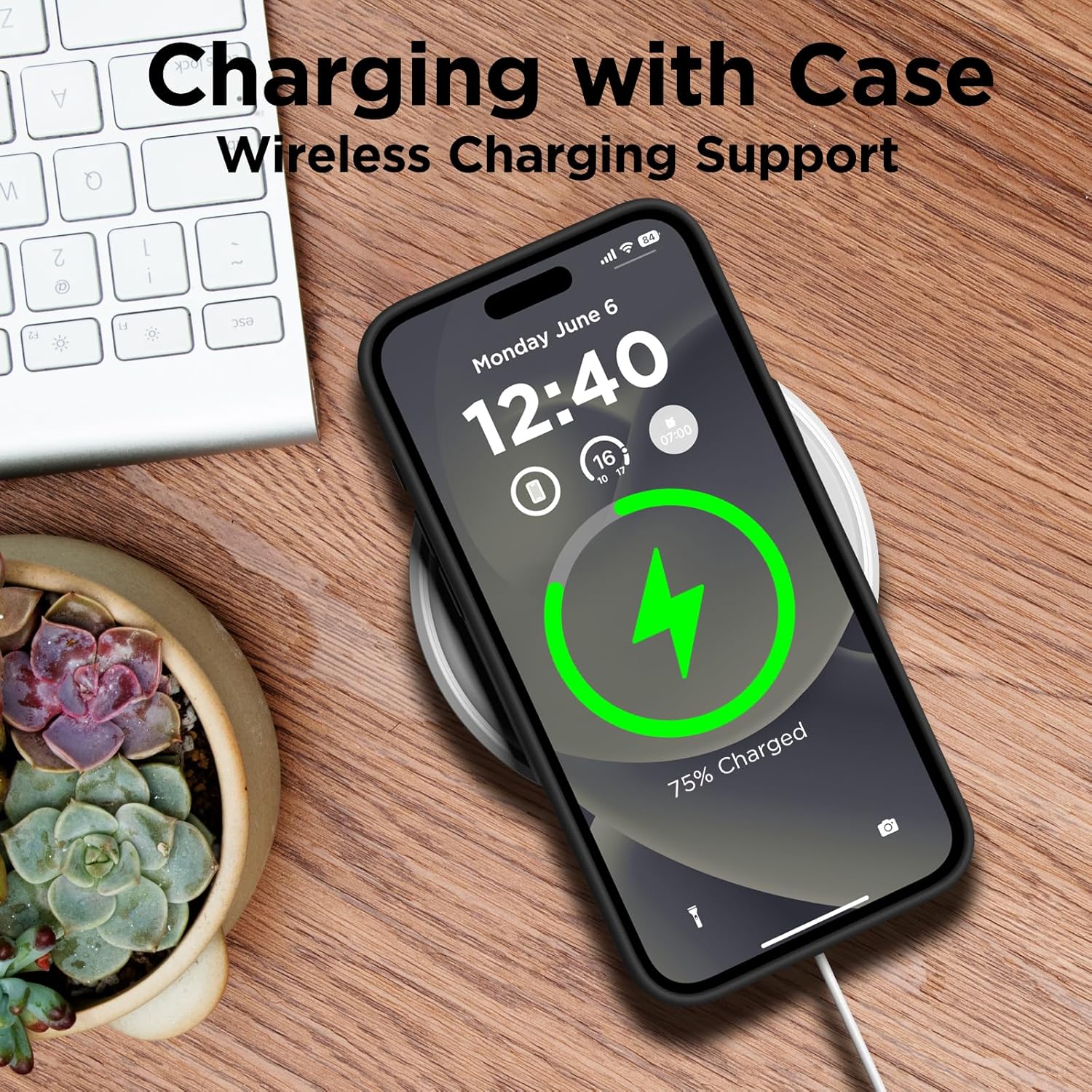 Compatible con iPhone 15 Pro Max, funda de silicona líquida, funda protectora de cuerpo completo a prueba de golpes, funda delgada para teléfono con