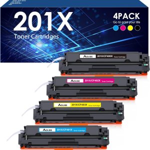 201X – Cartucho de tóner compatible con HP 201X 201A, 4 unidades CF400A CF401A CF402A CF403A de alto rendimiento para HP Color Laserjet Pro MFP 201X – Cartucho de tóner compatible con HP 201X 201A, 4 unidades CF400A CF401A CF402A CF403A de alto rendimiento para HP Color Laserjet Pro MFP