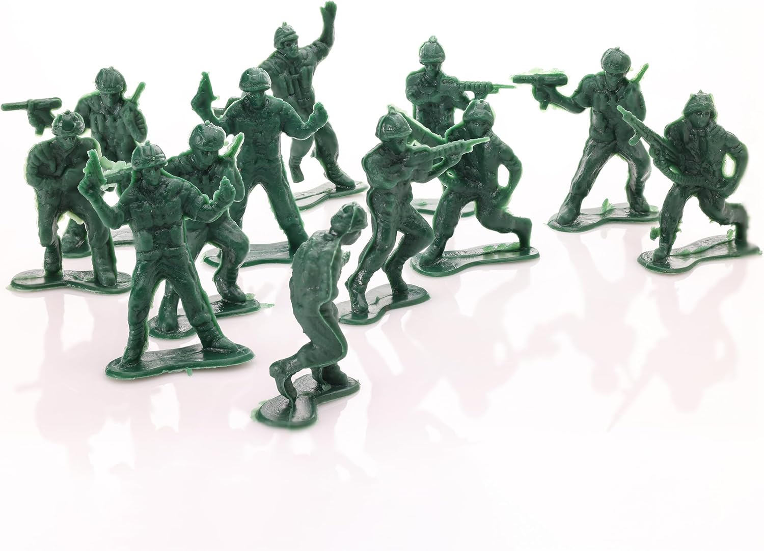 Entervending Figuras de acción del ejército para hombres, soldados pequeños de 2 pulgadas para niños, 100 piezas de juguete de soldado del ejército