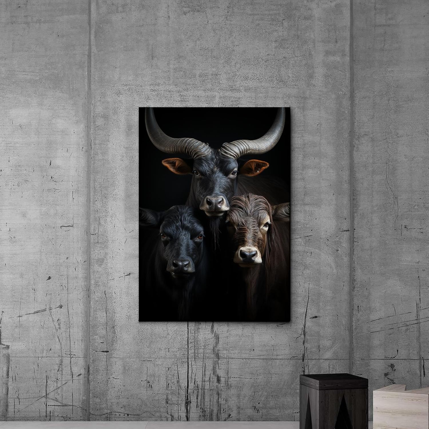 printable wall art, aesthetic room decor, fireplace mantel art, nursery wall decor, yak printing art, yak