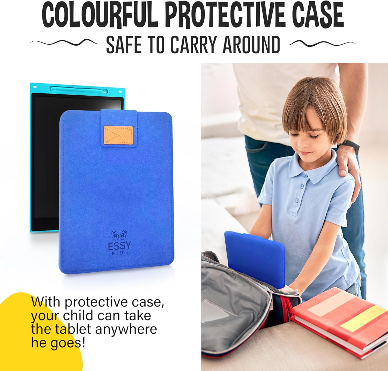 Essy Tableta de escritura LCD de 12 pulgadas para niños, tableta de dibujo para niños, tableta de dibujo LCD para niños pequeños, tableta de