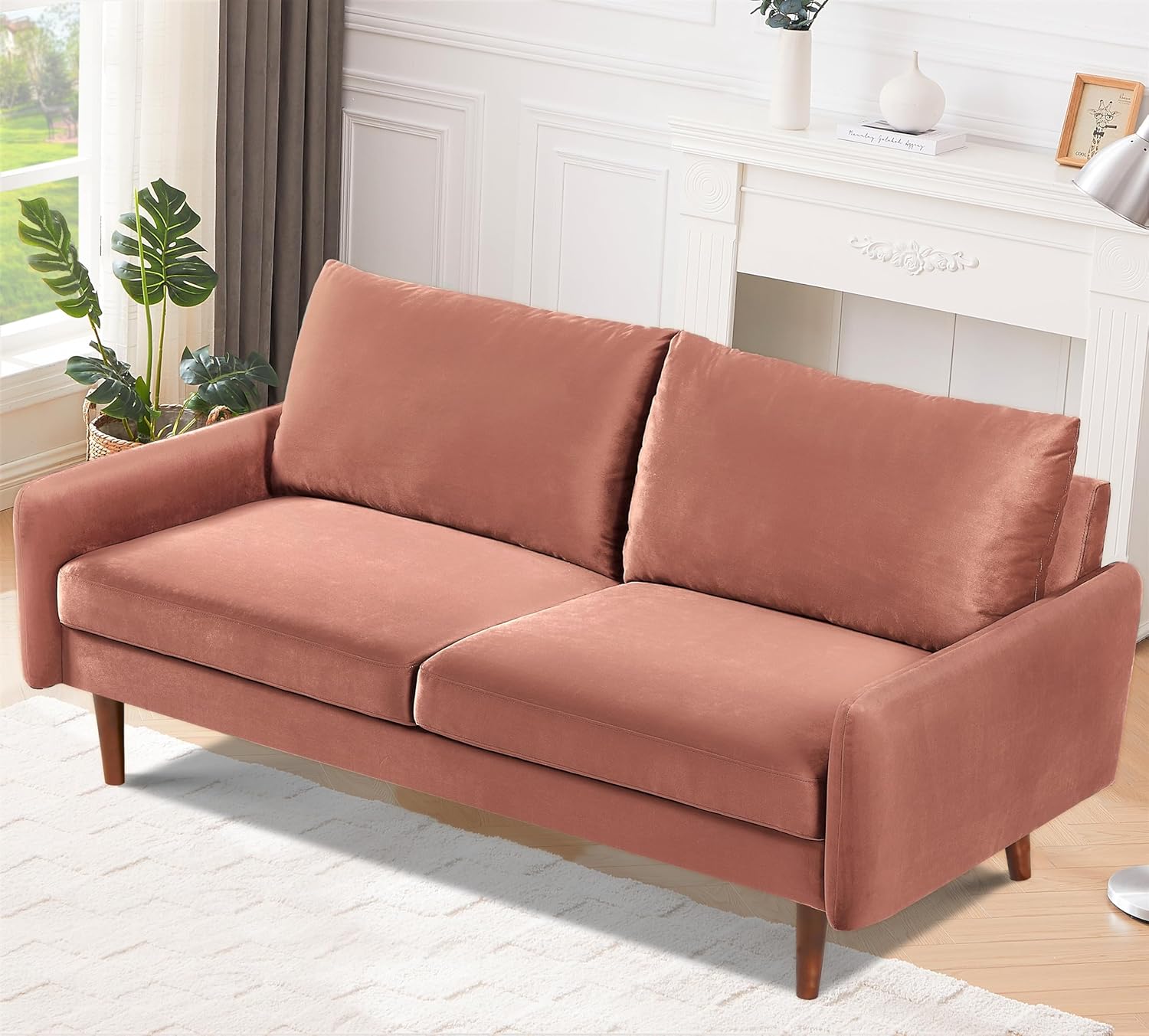Container Furniture Direct Kent – Juego de sofá de 2 piezas para salas de estar modernas y espacios compactos, muebles de estudio con diseño