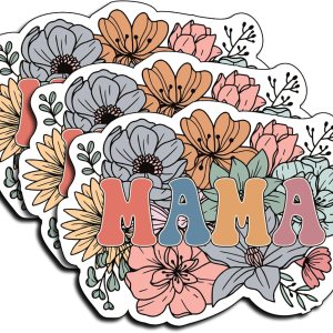 (3 unidades) – Calcomanías florales para decoración de libros, portátiles, teléfonos, vasos de 3 pulgadas, vinilo impermeable para botella de agua, (3 unidades) – Calcomanías florales para decoración de libros, portátiles, teléfonos, vasos de 3 pulgadas, vinilo impermeable para botella de agua,