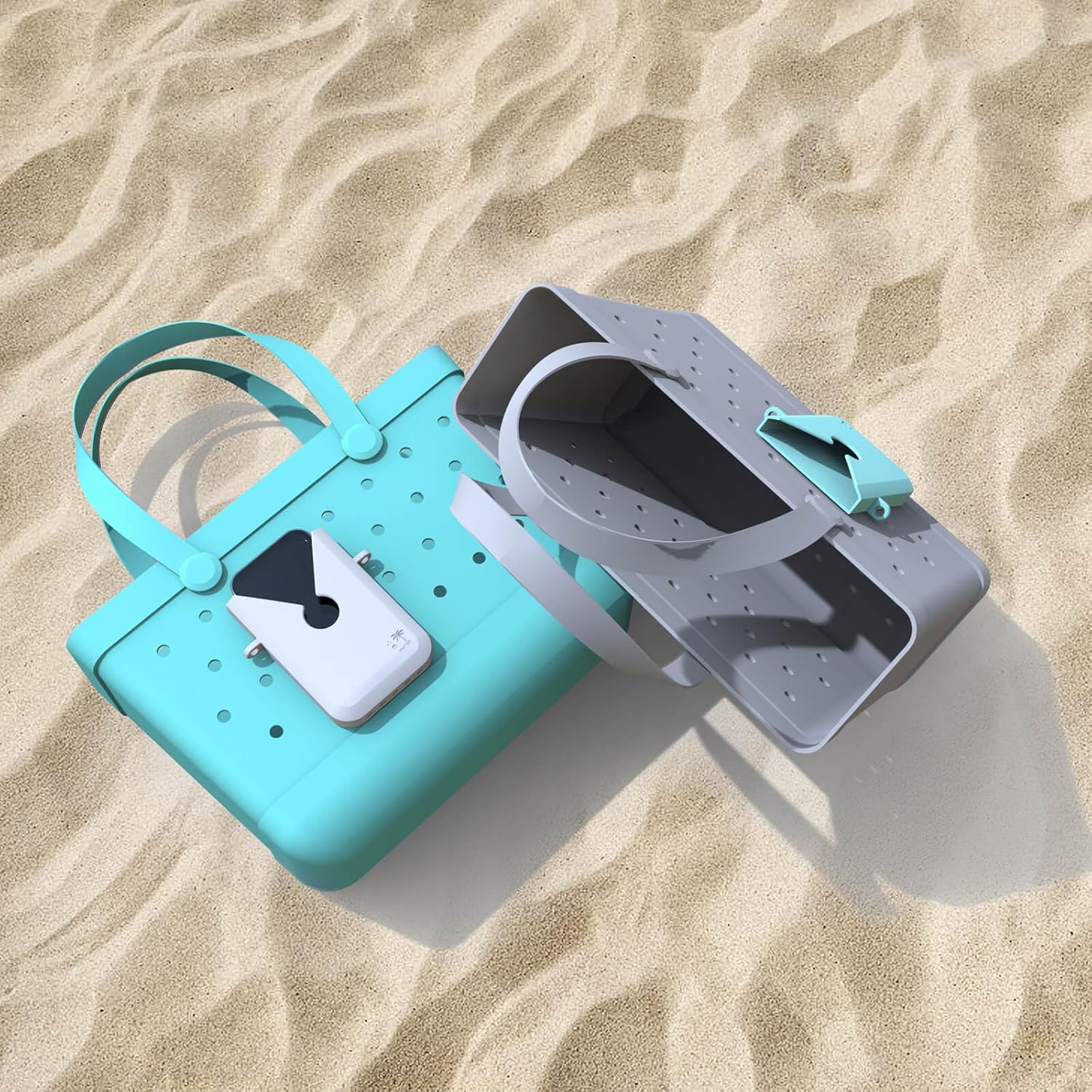 Silicone Phone Holder for Beach Bags Phone Holder Charm Accessories Compatible with Bogg Bags Universal Rubber Beach Bag Accessories and