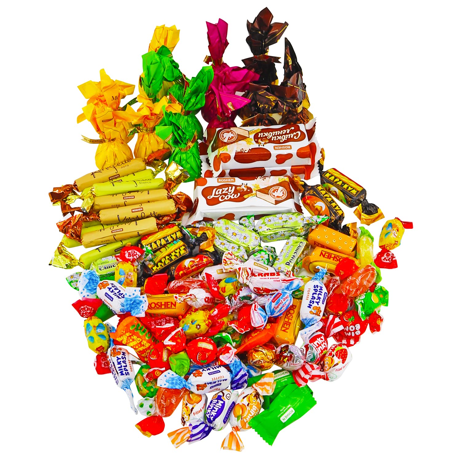 Bolsa de regalo Sweet Candy Mix  Mezcla de dulces ucranianos  Surtido de chocolate y caramelo mezcla de dulces de Roshen confitería  Variedad de