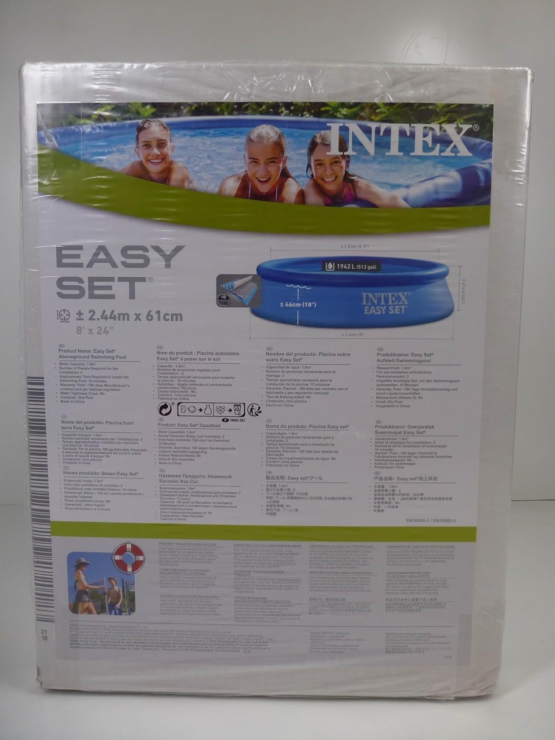 Intex 1942 L Piscinas Gonflables (96.1 x 24.0 in)