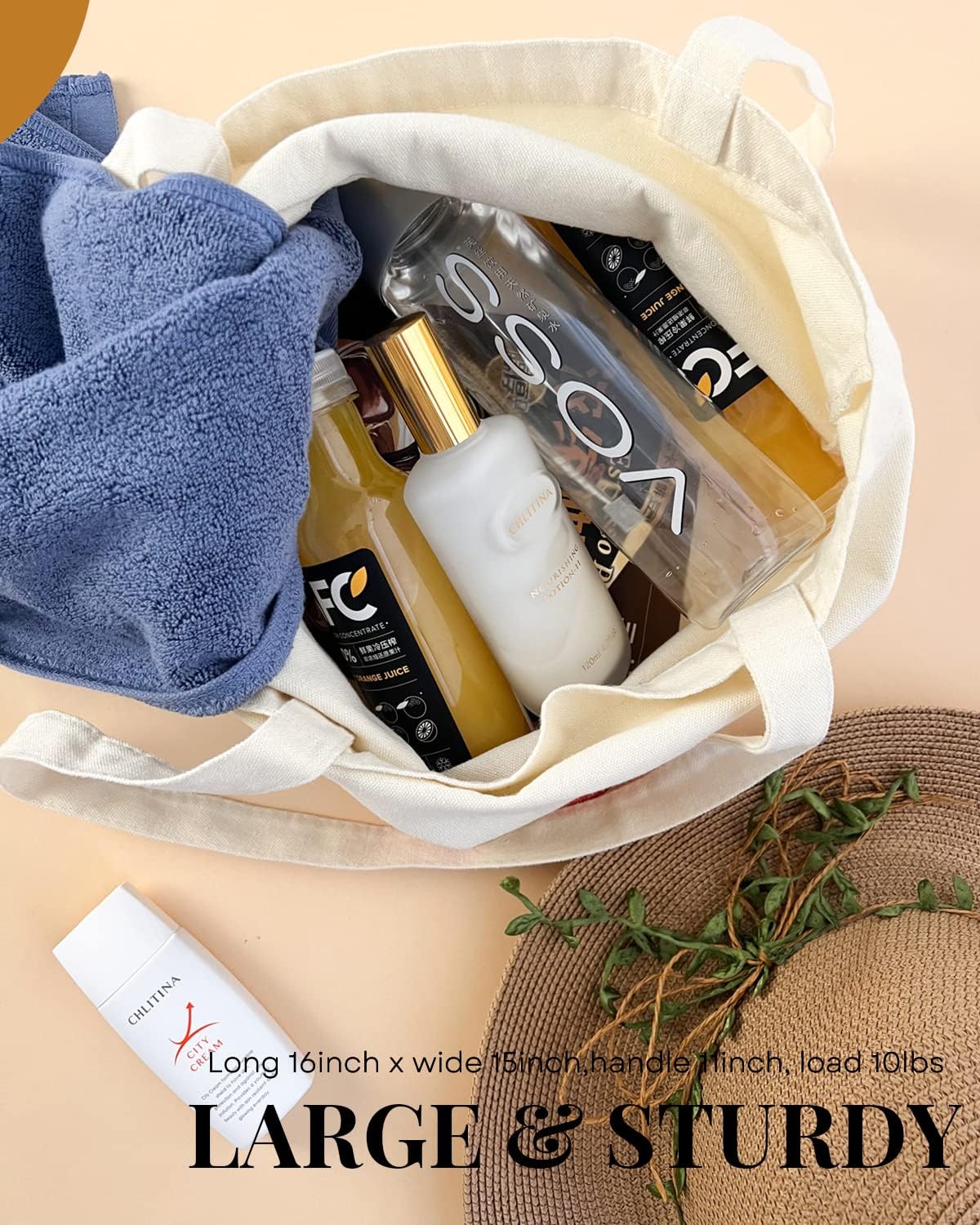 AUSVKAI Bolsa de lona estética para mujer, lindas bolsas de girasol con iniciales de moda con asa para comestibles