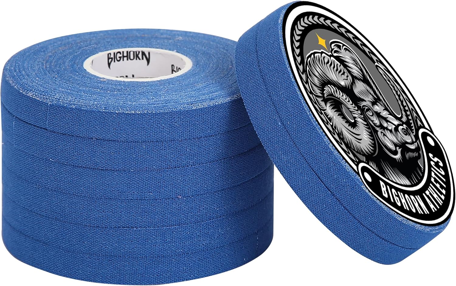 Bighorn Athletics Cinta para dedos Jiu-Jitsu, 0.3 pulgadas x 45 pies, 8 rollos (azul) – Cinta versátil para artes marciales, escalada y más