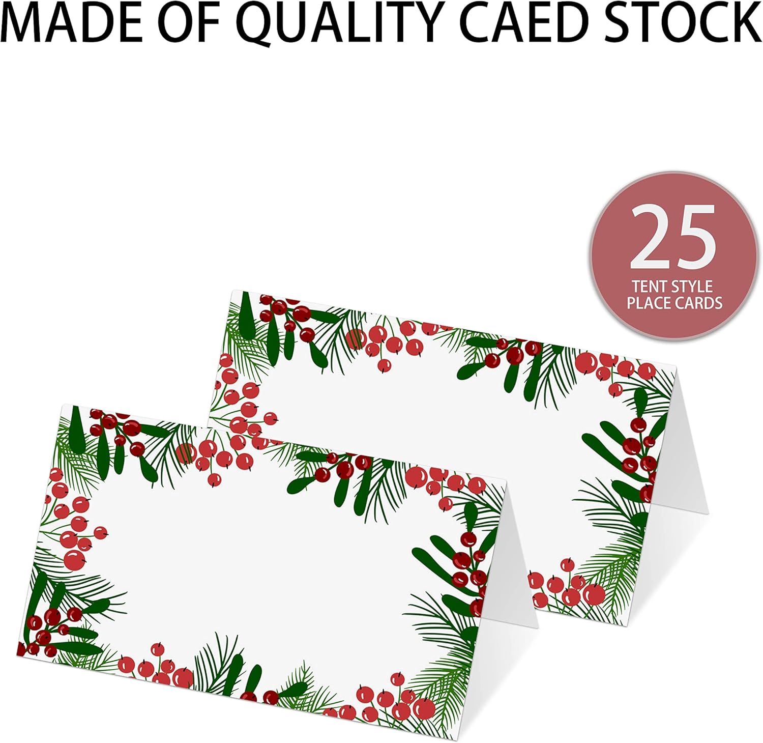 Tarjetas de lugar para fiestas de Navidad, tarjetas editables con nombre, tarjetas de lugar de asiento para mesas, tarjetas estilo tienda de campaña