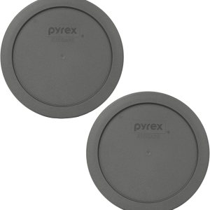Pyrex 7201-PC Puddle Grey – Tapa de repuesto redonda de plástico para almacenamiento de alimentos, fabricada en Estados Unidos, paquete de 2 Pyrex 7201-PC Puddle Grey – Tapa de repuesto redonda de plástico para almacenamiento de alimentos, fabricada en Estados Unidos, paquete de 2