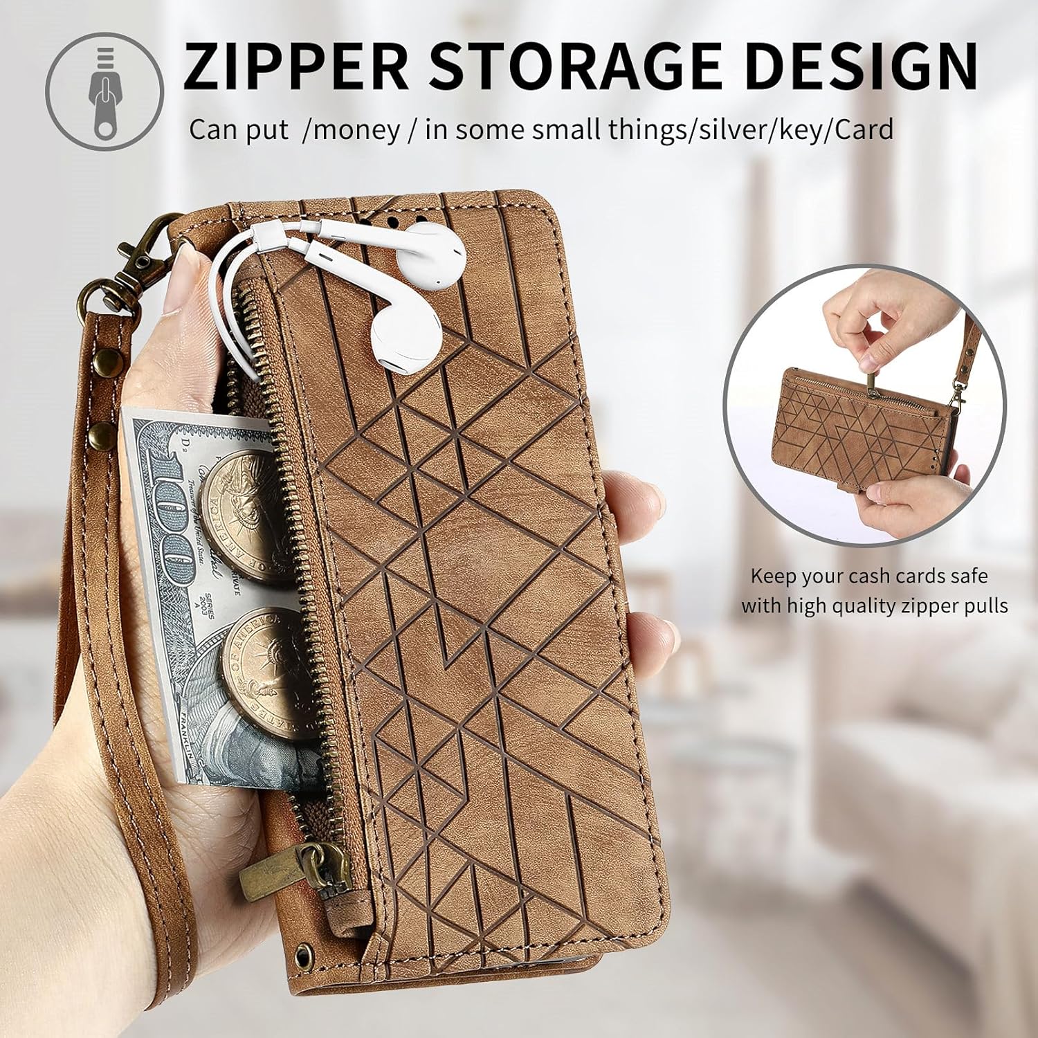 Asuwish Funda de teléfono para Samsung Galaxy S21 5G de 6.2 pulgadas con protector de pantalla de vidrio templado y correa para la muñeca de cuero